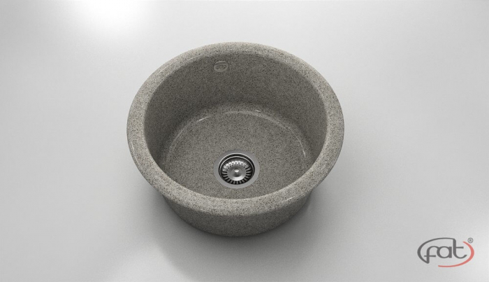 Chiuveta bucatarie rotunda  Ø49 cm montare pe blat [1]