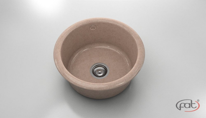 Chiuveta bucatarie rotunda  Ø49 cm montare pe blat [1]