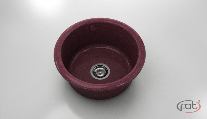 Chiuveta bucatarie rotunda  Ø49 cm montare pe blat [1]