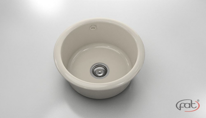 Chiuveta bucatarie rotunda  Ø49 cm montare pe blat [1]