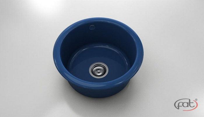 Chiuveta bucatarie rotunda  Ø49 cm montare pe blat [1]