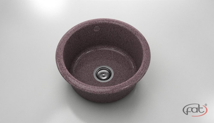 Chiuveta bucatarie rotunda  Ø49 cm montare pe blat [1]