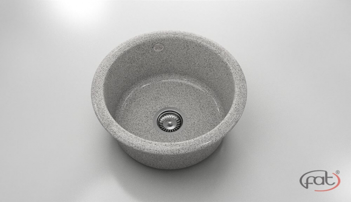 Chiuveta bucatarie rotunda  Ø49 cm montare pe blat [1]