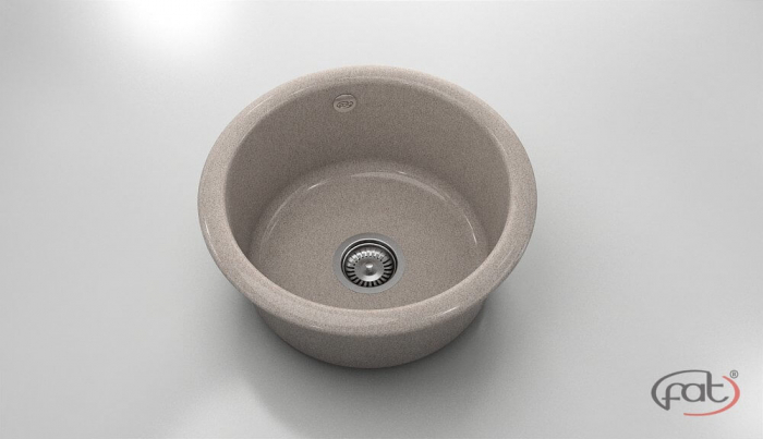 Chiuveta bucatarie rotunda  Ø49 cm montare pe blat [1]