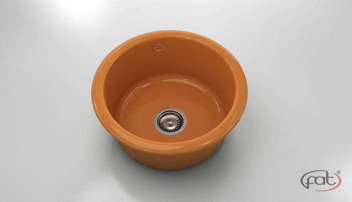 Chiuveta bucatarie rotunda  Ø49 cm montare pe blat [1]