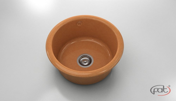 Chiuveta bucatarie rotunda  Ø49 cm montare pe blat [1]