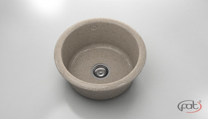 Chiuveta bucatarie rotunda  Ø49 cm montare pe blat [1]