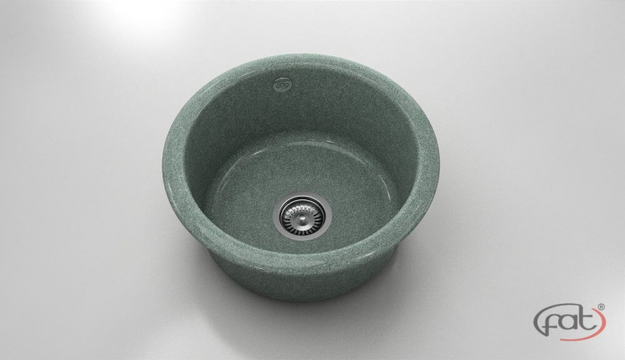 Chiuveta bucatarie rotunda  Ø49 cm montare pe blat [1]