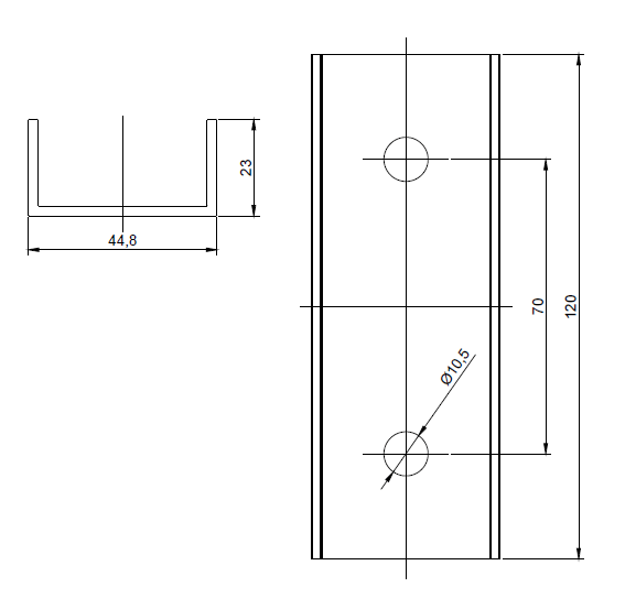 Clema pentru prelungire profil aluminiu 40x40 [4]