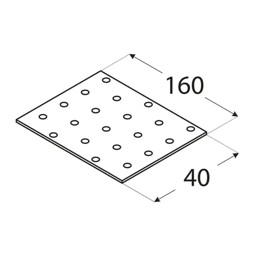 Placa Perforata 160x40x2 - PP4 [2]