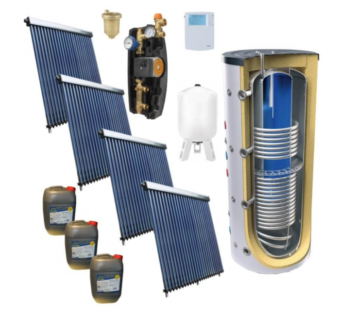 Pachet panou solar pentru 30 persoane cu boiler bivalent de 1500l [2]