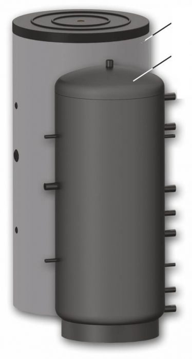 Rezervor de acumulare pentru sisteme de incalzire - 1500l cu 2 serpentine [2]