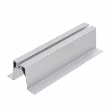 Sisteme montaj - Sina 60 mm din aluminiu pentru montaj pe acoperis cu tabla trapezoidala
