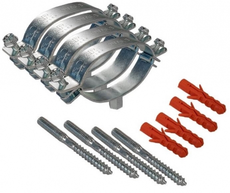 Accesorii sisteme solare - Set coliere pentru teava flexibila din inox