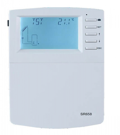 Automatizari solare - Controler pentru sistem de panouri solare termice SR658