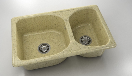 Chiuvete - Chiuveta bucatarie cu doua cuve 80 x 49 cm