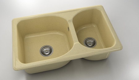 Chiuvete - Chiuveta bucatarie cu doua cuve 80 x 49 cm