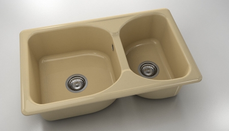 Chiuvete - Chiuveta bucatarie cu doua cuve 80 x 49 cm