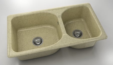 Chiuvete - Chiuveta bucatarie cu doua cuve 90 x 49 cm