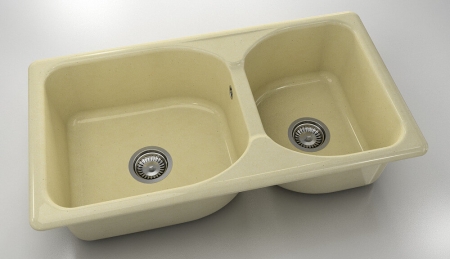 Chiuvete - Chiuveta bucatarie cu doua cuve 90 x 49 cm