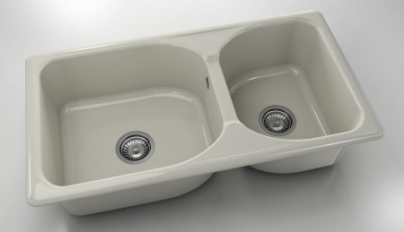Chiuvete - Chiuveta bucatarie cu doua cuve 90 x 49 cm