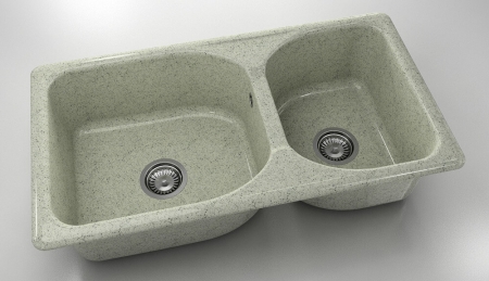 Chiuvete - Chiuveta bucatarie cu doua cuve 90 x 49 cm