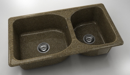 Chiuvete - Chiuveta bucatarie cu doua cuve 90 x 49 cm