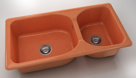 Chiuvete - Chiuveta bucatarie cu doua cuve 95 x 49 cm