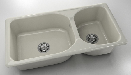 Chiuvete - Chiuveta bucatarie cu doua cuve 95 x 49 cm