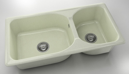 Chiuvete - Chiuveta bucatarie cu doua cuve 95 x 49 cm