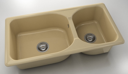 Chiuvete - Chiuveta bucatarie cu doua cuve 95 x 49 cm