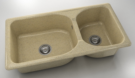 Chiuvete - Chiuveta bucatarie cu doua cuve 95 x 49 cm