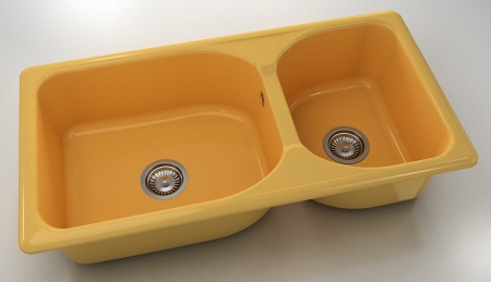 Chiuvete - Chiuveta bucatarie cu doua cuve 95 x 49 cm