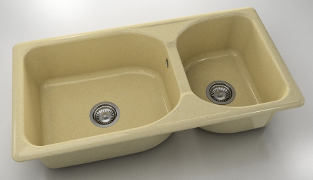 Chiuvete - Chiuveta bucatarie cu doua cuve 95 x 49 cm