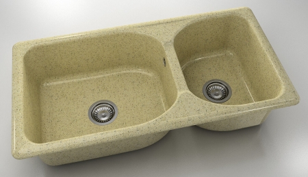 Chiuvete - Chiuveta bucatarie cu doua cuve 95 x 49 cm