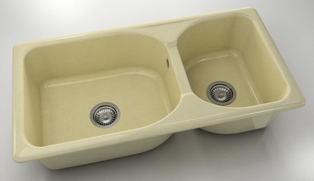 Chiuvete - Chiuveta bucatarie cu doua cuve 95 x 49 cm