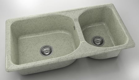 Chiuvete - Chiuveta bucatarie cu doua cuve 95 x 49 cm