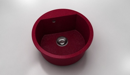 Chiuvete - Chiuveta bucatarie rotunda cu montaj pe blat, Fat, 51 cm