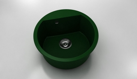 Chiuvete - Chiuveta bucatarie rotunda cu montaj pe blat, Fat, 51 cm