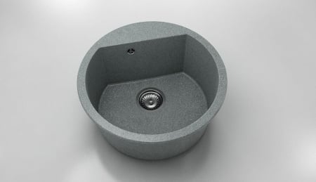 Chiuvete - Chiuveta bucatarie rotunda cu montaj pe blat, Fat, 51 cm