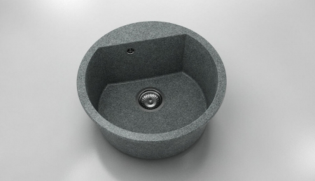 Chiuvete - Chiuveta bucatarie rotunda cu montaj pe blat, Fat, 51 cm