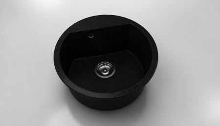 Chiuvete - Chiuveta bucatarie rotunda cu montaj pe blat, Fat, 51 cm