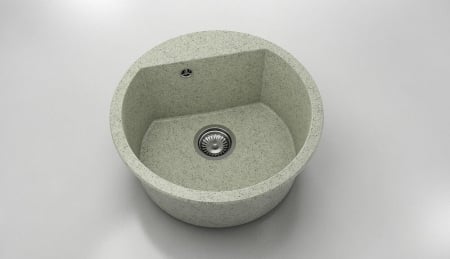 Chiuvete - Chiuveta bucatarie rotunda cu montaj pe blat, Fat, 51 cm