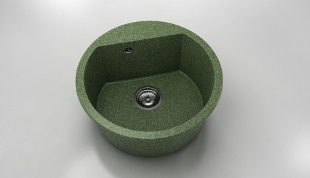 Chiuvete - Chiuveta bucatarie rotunda cu montaj pe blat, Fat, 51 cm