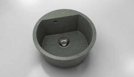 Chiuvete - Chiuveta bucatarie rotunda cu montaj pe blat, Fat, 51 cm