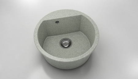 Chiuvete - Chiuveta bucatarie rotunda cu montaj pe blat, Fat, 51 cm