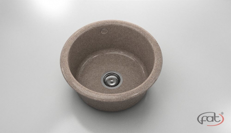 Chiuvete - Chiuveta bucatarie rotunda  Ø49 cm montare pe blat