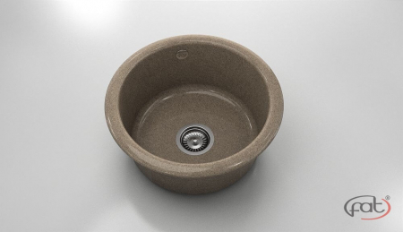 Chiuvete - Chiuveta bucatarie rotunda  Ø49 cm montare pe blat
