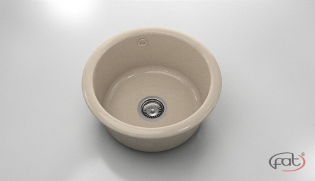 Chiuvete - Chiuveta bucatarie rotunda  Ø49 cm montare pe blat