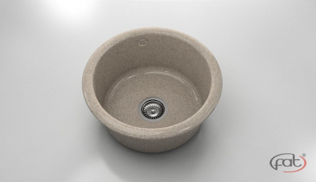 Chiuvete - Chiuveta bucatarie rotunda  Ø49 cm montare pe blat